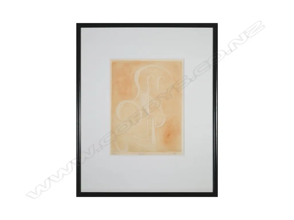 Artist Unknown - Fig. II - colour etching with embossing Image 1++