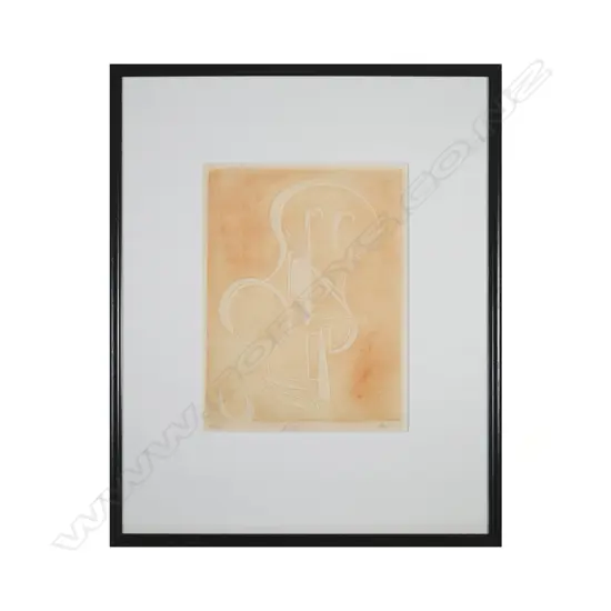 Artist Unknown - Fig. II - colour etching with embossing