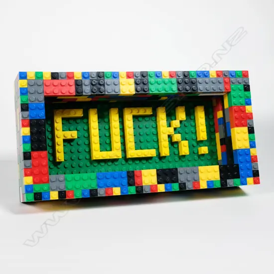 Lexi Conrad (b. 1984) - Profunity - plastic bricks. 2025-2026
