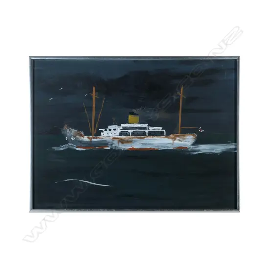 John Sturgess (b.1956) - Japanese Steamship - acrylic. c. 2025 