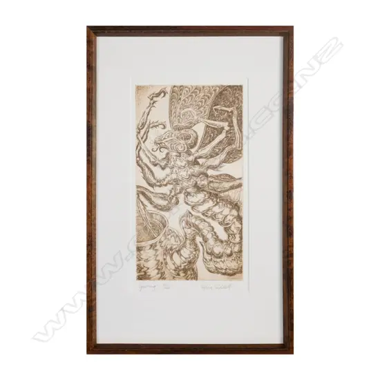 Sylvia Siddell  (1941-2011) - Spouting Ed. 8/40 - Etching