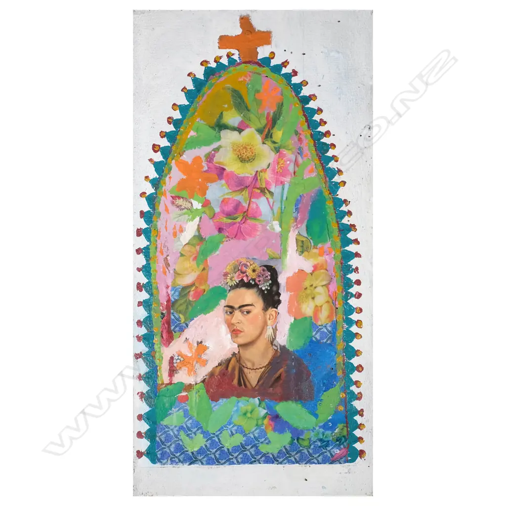 Tracey Williams (b. 1965)  - Frida & Chapel. Mixed Media Image 1++