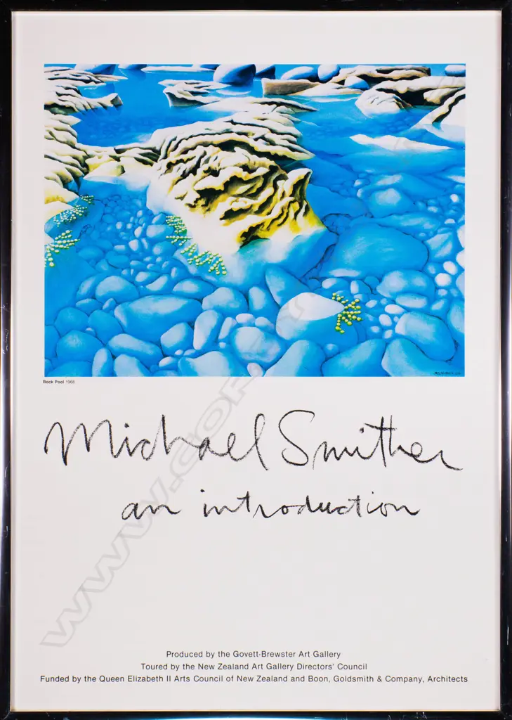 Michael Smither (b. 1939) - An Introduction. Govett-Brewster Poster 1984 Image 1++
