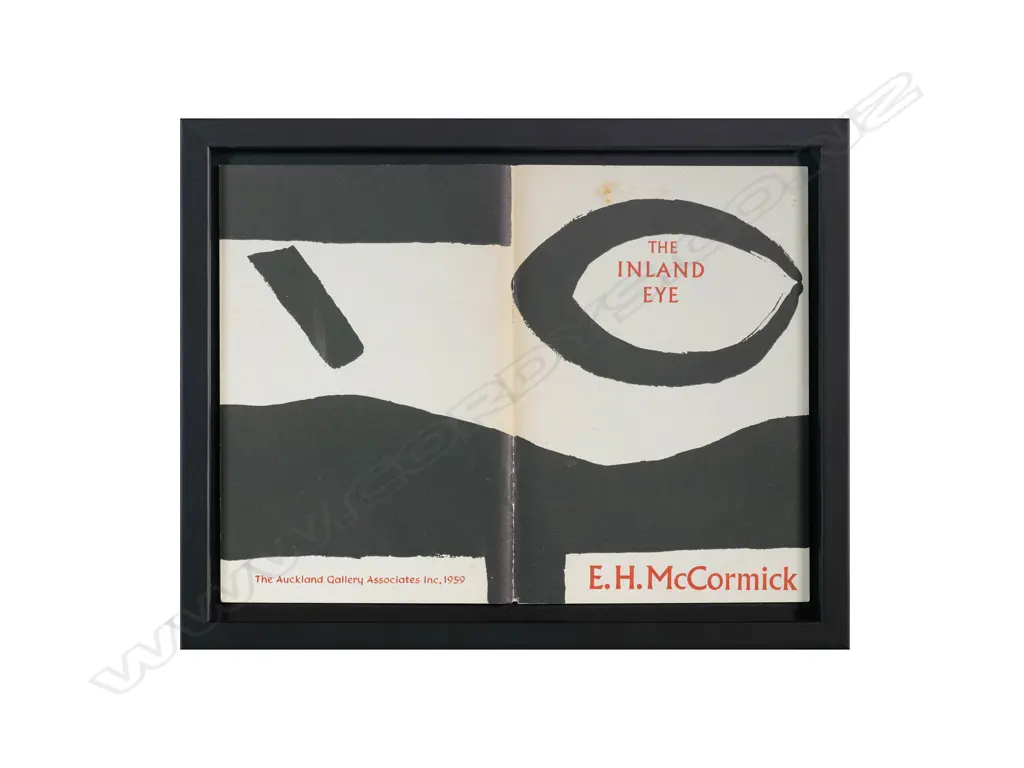 Colin McCahon (1919-1987) - The Inland Eye. Screenprinted Book Cover Ed. 1000 Image 1++