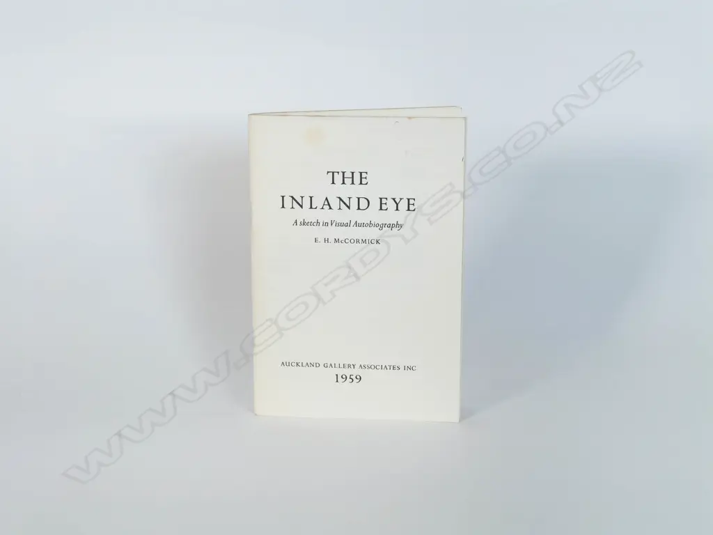 Colin McCahon (1919-1987) - The Inland Eye. Screenprinted Book Cover Ed. 1000 Image 1++