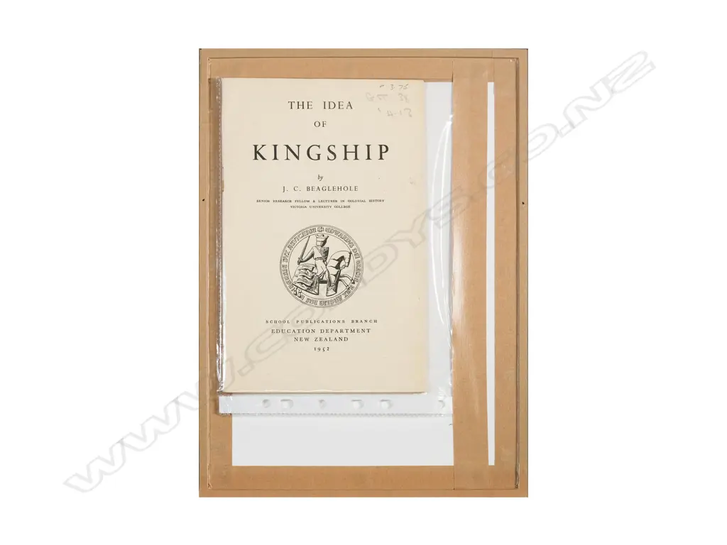 E. Mervyn Taylor (1906-1964) - Kingship - Post Primary School Bulletin Lithographic Cover Image 1++