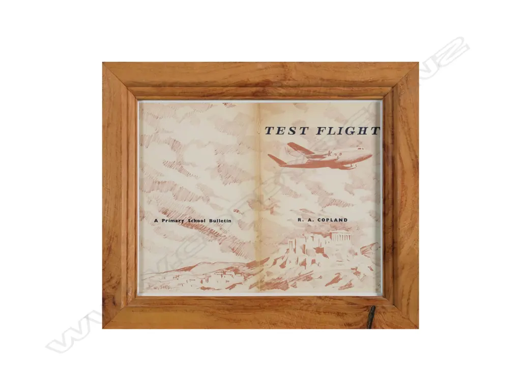 Peter McIntyre (1910-1995) - Test Flight - Primary School Bulletin Lithographic Cover Image 1++