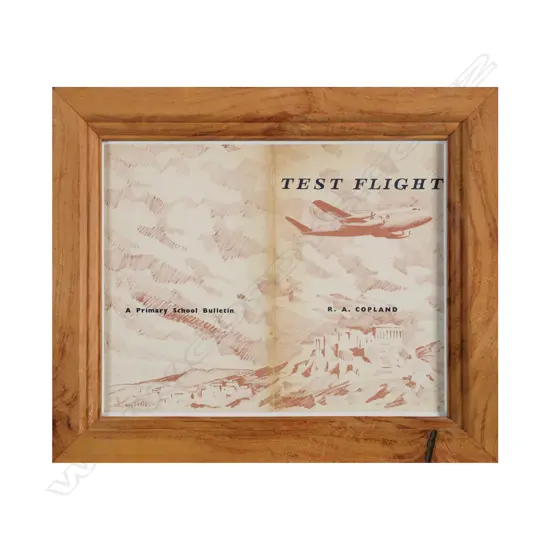 Peter McIntyre (1910-1995) - Test Flight - Primary School Bulletin Lithographic Cover