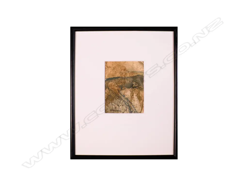 Susan Goldberg - Figure in Landscape - ink over monoprint. 1968 Image 1++