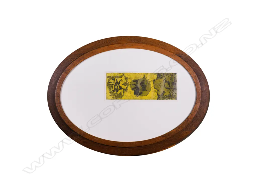 Susan Skerman - untitled abstract (Yellow) - colour etching Image 1++