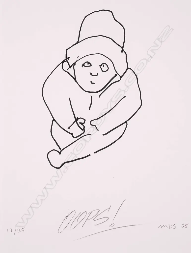 Michael Smither (b. 1939) - Oops! Screenprint 12/25 (2008) Image 1++
