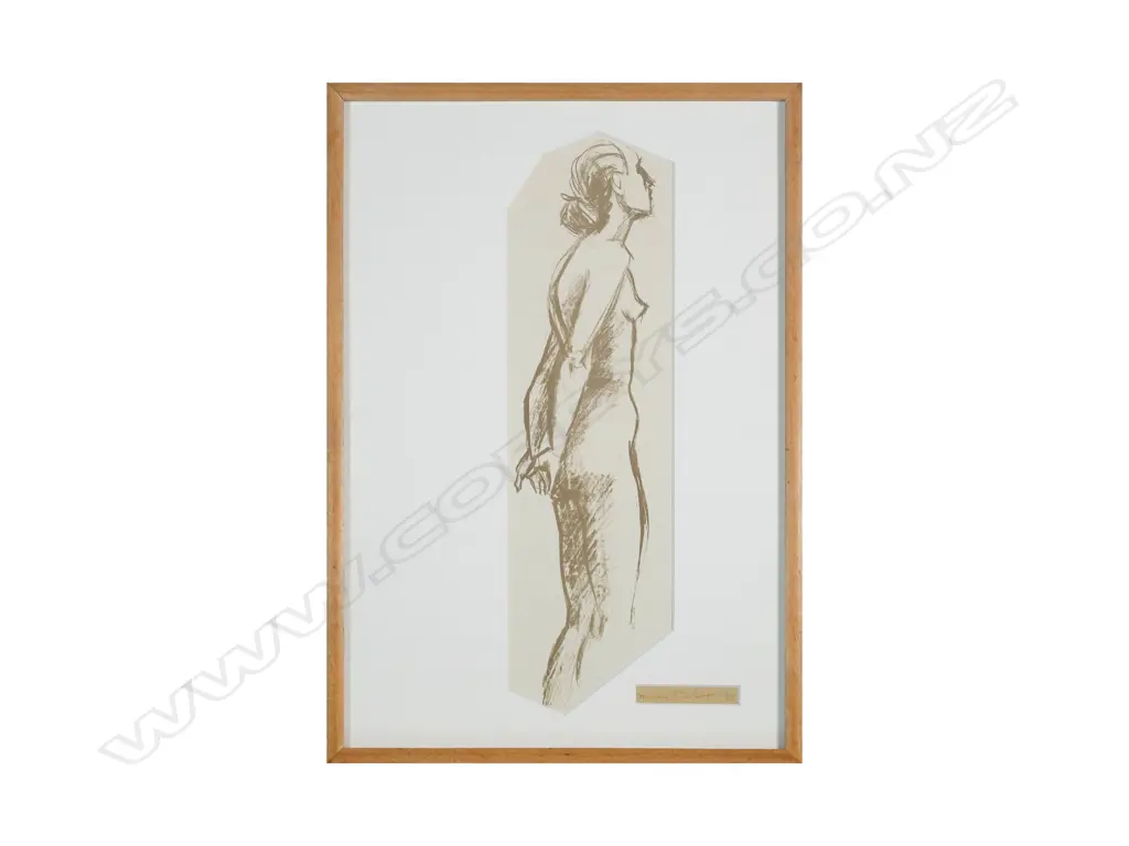 Nancy Parker (née Bolton) - Untitled (Figure) - Lithograph 1/10 c. 1950 Image 1++