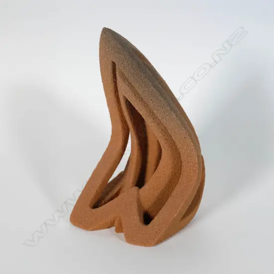 Carved sandstone sculpture signed 'Brickell'