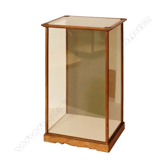 Vintage Japanese glass display case 320 x 270 x 520mm