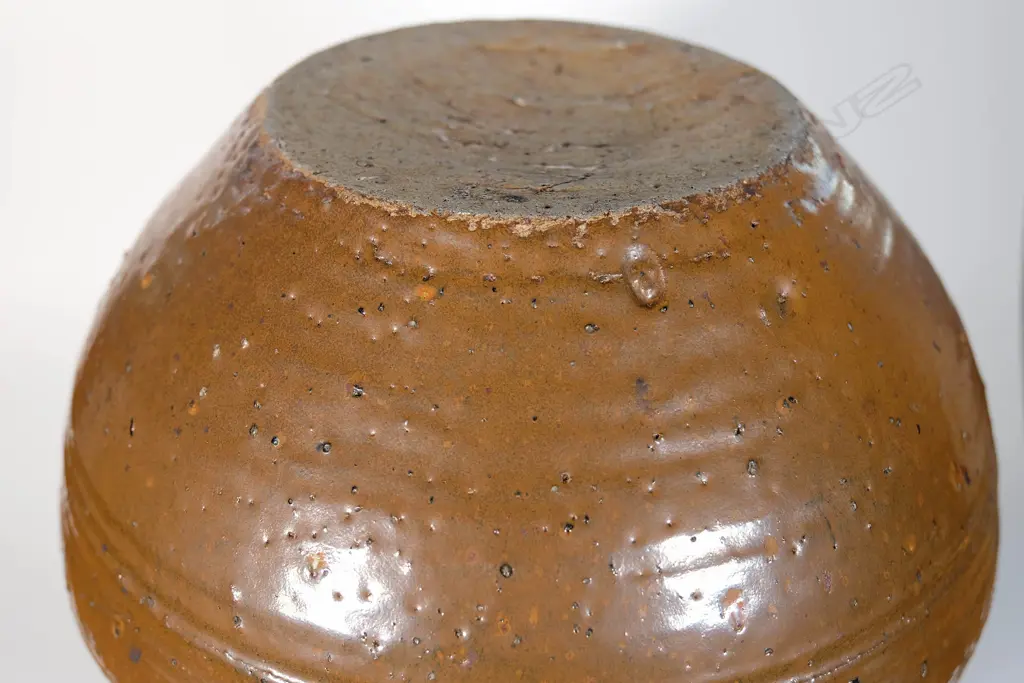 Warren Tippett (1941-1994) - Large Early Floor Vase w/ Cruciform Banding Image 1++