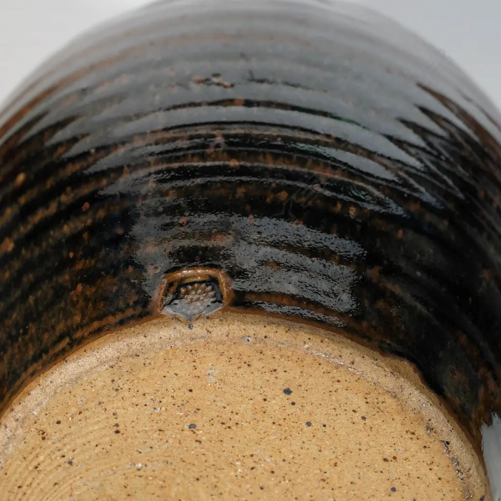 Mirek Smisek (1925-2013) - Tenmoku glazed flagon Image 1++