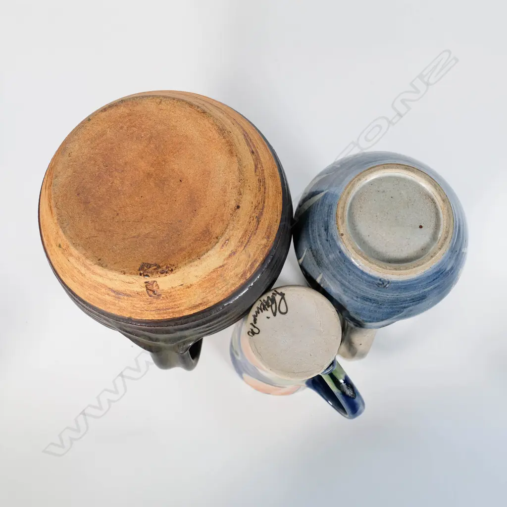 Three Pottery Jugs - Raewyn Atkinson & Stephen Carter Image 1++