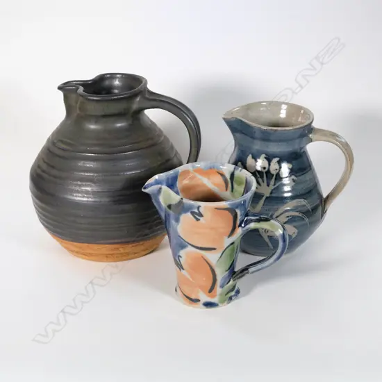 Three Pottery Jugs - Raewyn Atkinson & Stephen Carter