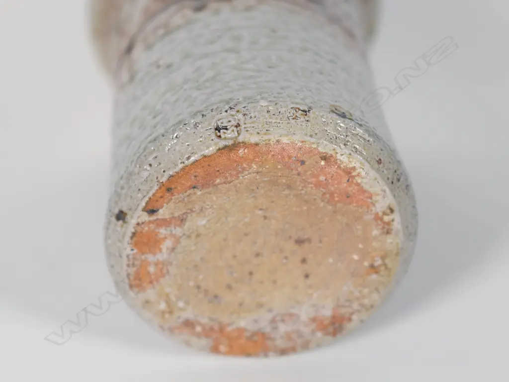 Paul Melser (b. 1947) - Salt glaze brushpot h. 165mm Image 1++