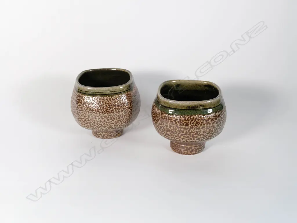 Duncan Shearer - Pair salt glaze yunomi Image 1++