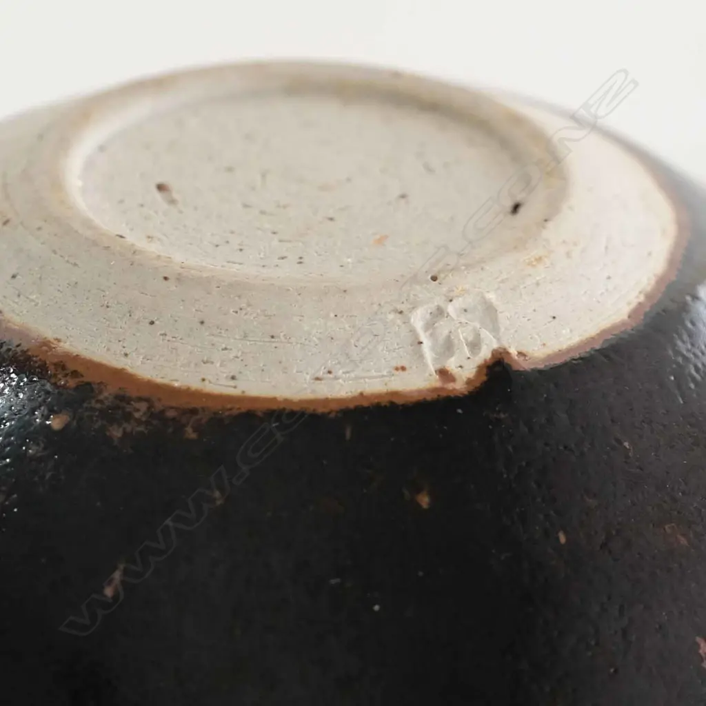 Two Len Castle Chun over Tenmoku Glaze Bowls Image 1++