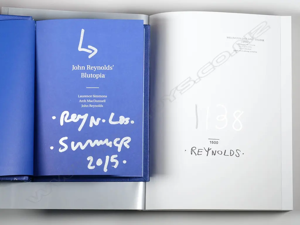 John Reynolds - Certain Words Drawn (Ed. 1138/1500) & Blutopia (SIGNED) Image 1++