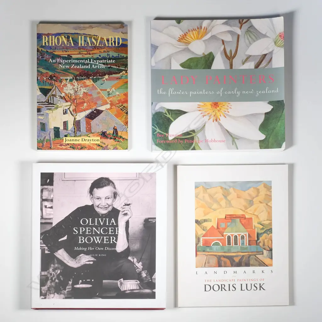 Four NZ Art books incl. Olivia Spencer Bower Image 1++