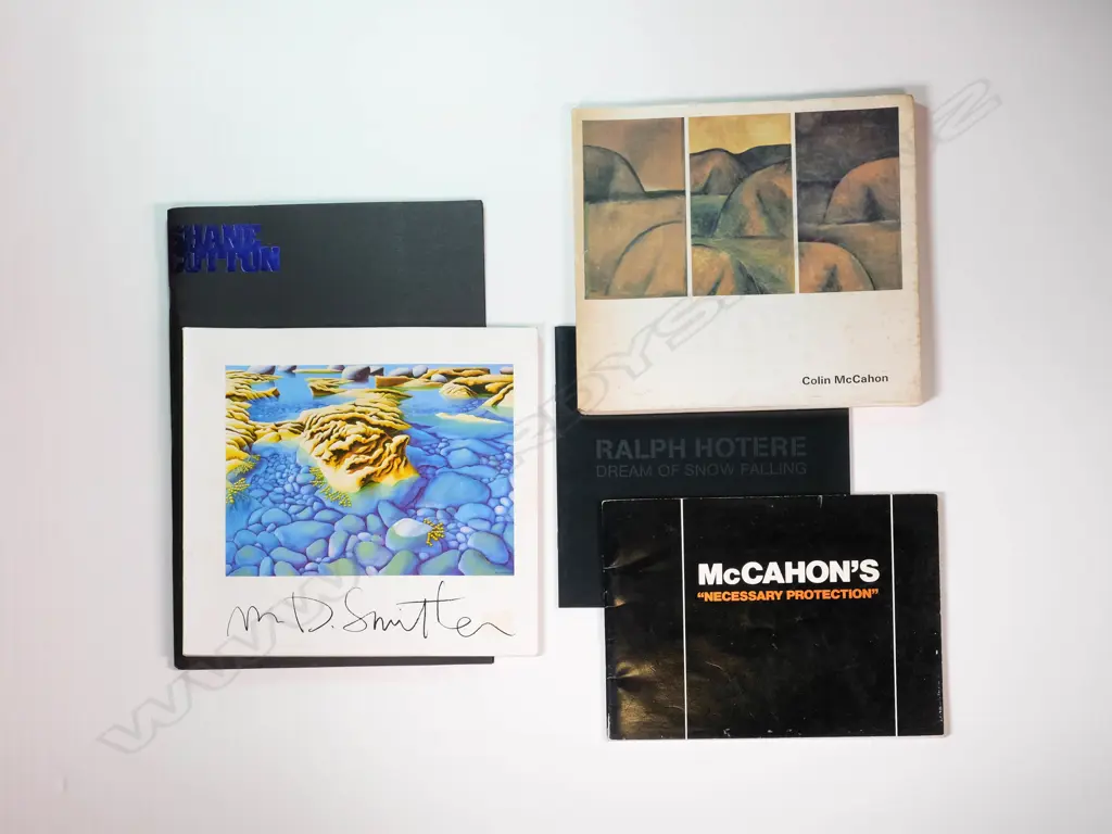 Five Art Publications incl. McCahon. Smither. Hotere. Cotton Image 1++