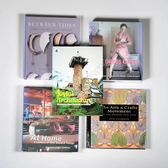 Five NZ Design Publications incl. Ian Athfield & NZ Arts & Crafts