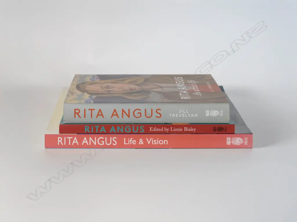 3 Rita Angus Books - An Artist's Life. Life & Vision. NZ Modernist Image 1++