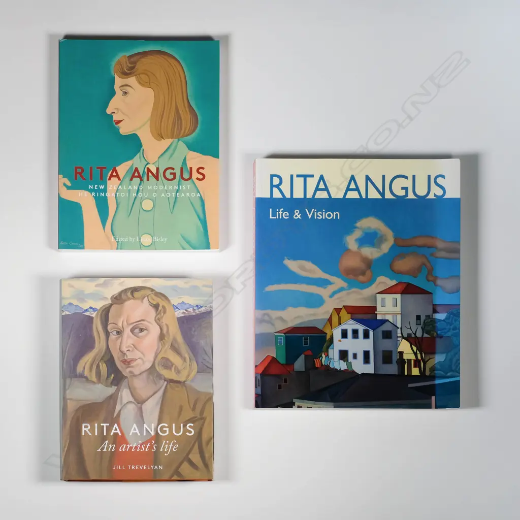 3 Rita Angus Books - An Artist's Life. Life & Vision. NZ Modernist Image 1++
