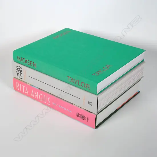 Three Art Books - Imogen Taylor / Rita Angus / Sight Lines