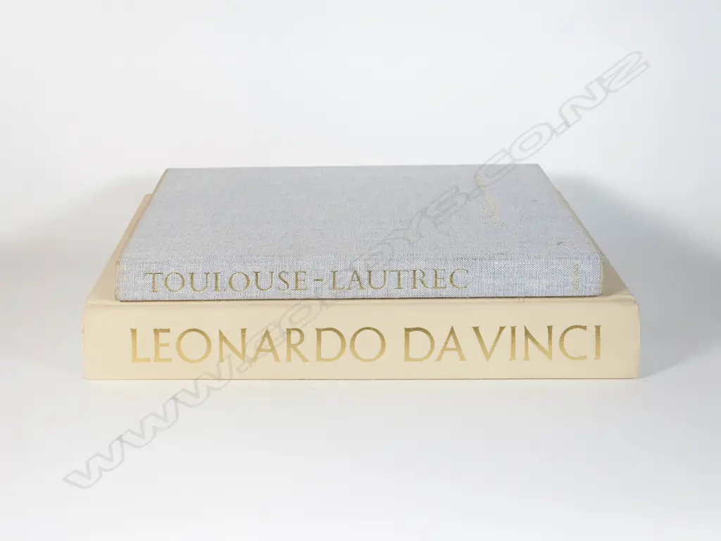 Two Large Format Hardcover Art Books - Leonardo da Vinci & Tolouse-Lautrec Image 1++