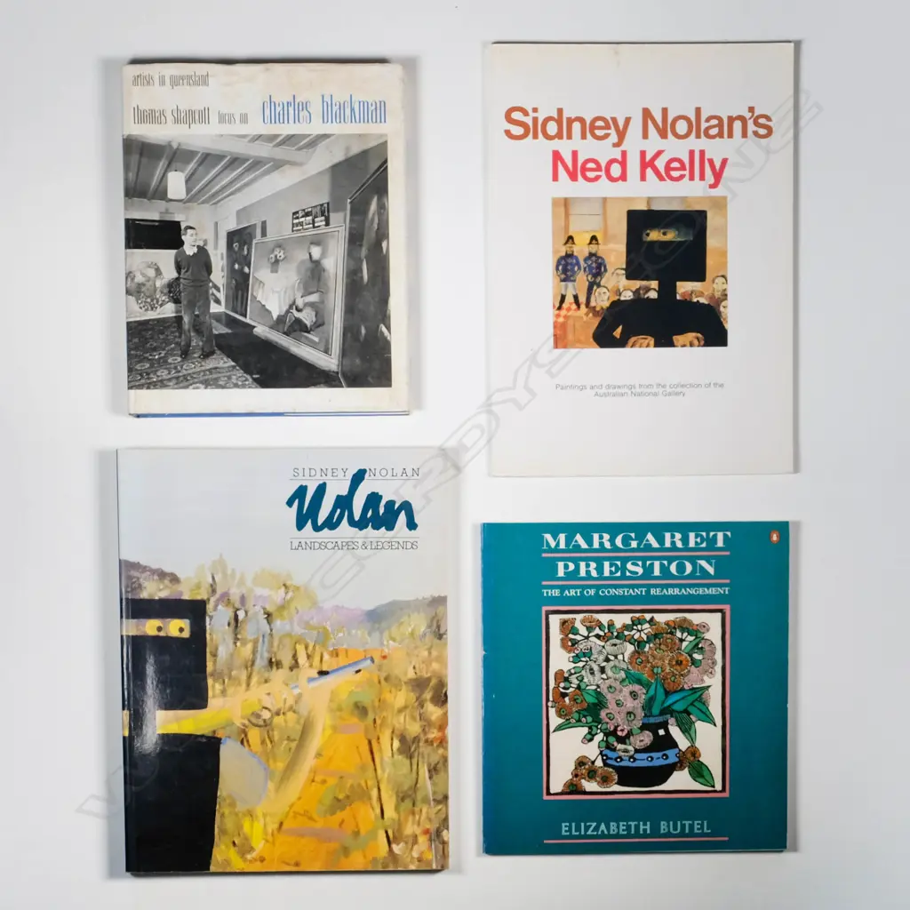 Four Australian Art Volumes Incl. Charles Blackman/Sidney Nolan & Margaret Preston Image 1++