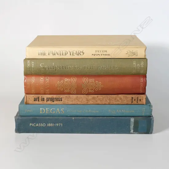 6 Vintage Art Volumes incl. Peter McIntyre/Picasso/da Vinci/Degas