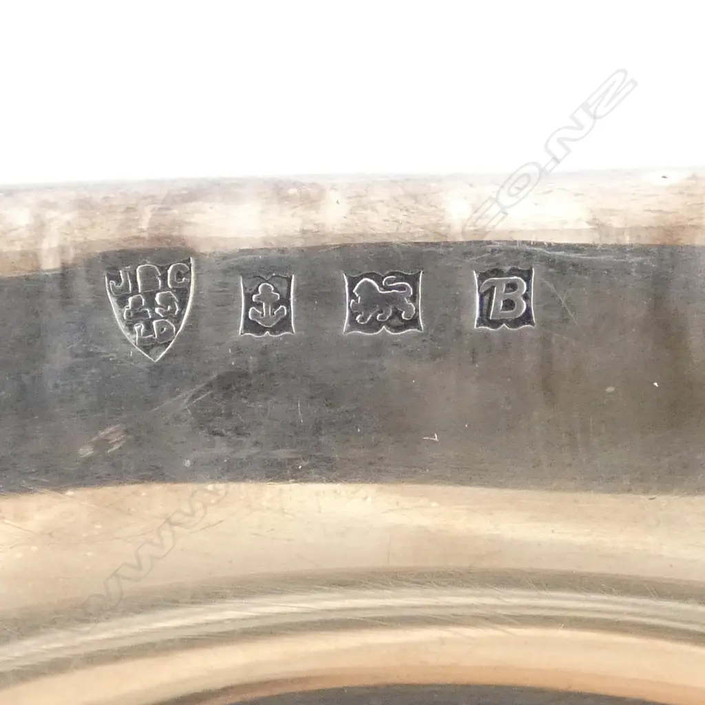PR STG SILVER ASHTRAYS boxed Birmingham 1951. 101gms Image 1++
