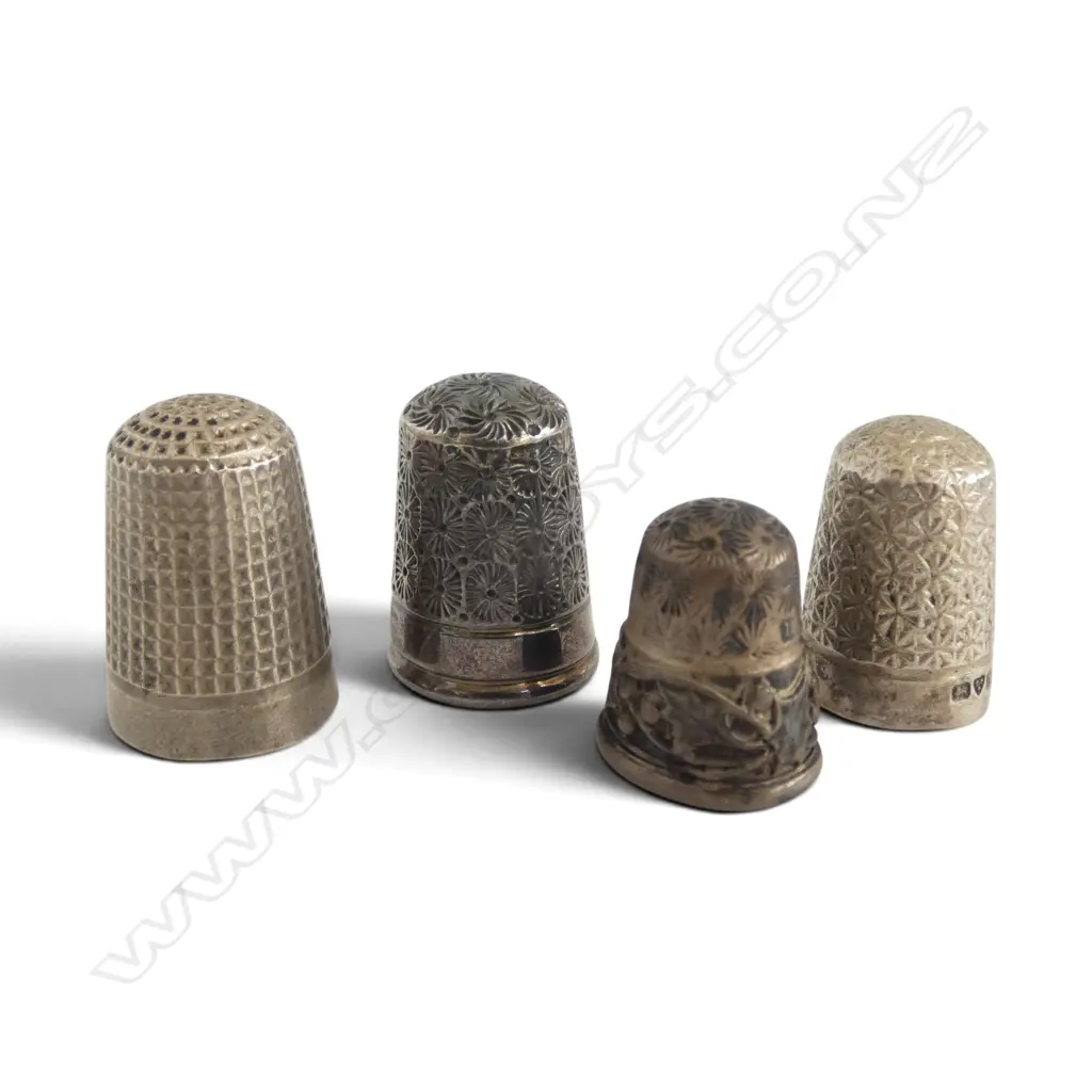 4 S/SILVER THIMBLES 21.8GMS Image 1++
