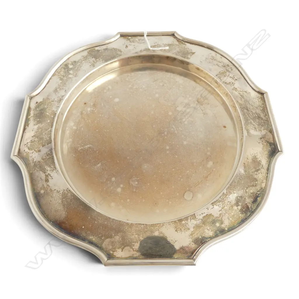 CONTINENTAL SILVER TRAY W.280mm 465gms Image 1++