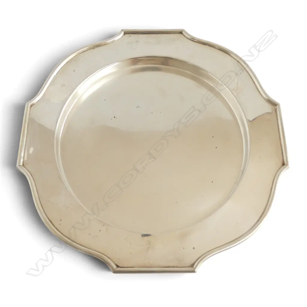 CONTINENTAL SILVER TRAY W.280mm 475gms Image 1++