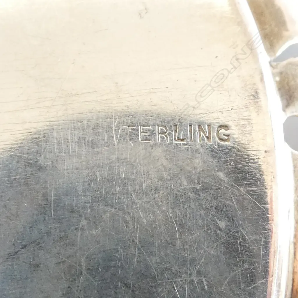 STG SILVER DISH 160mm dia 98gms Image 1++