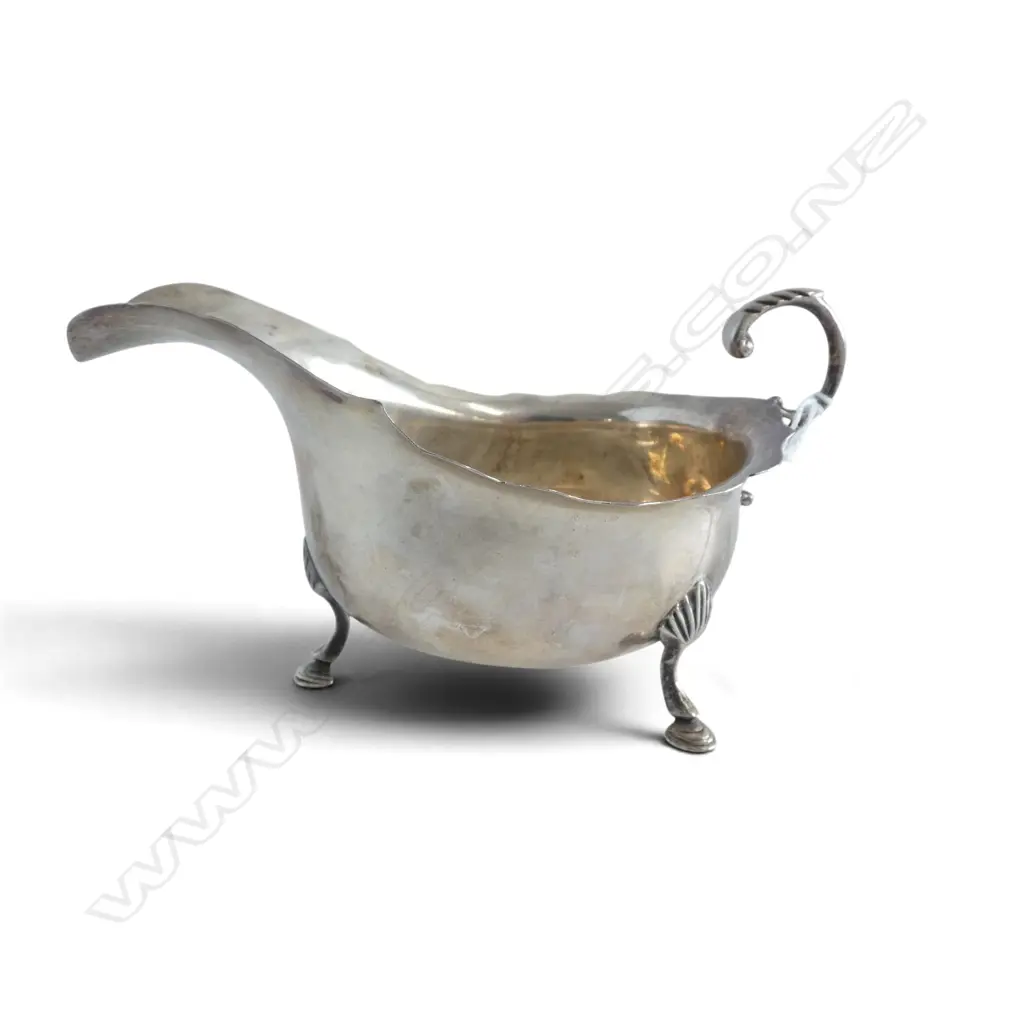 STG SILVER SAUCE BOAT, BIRMINGHAM 1907, 96gms Image 1++