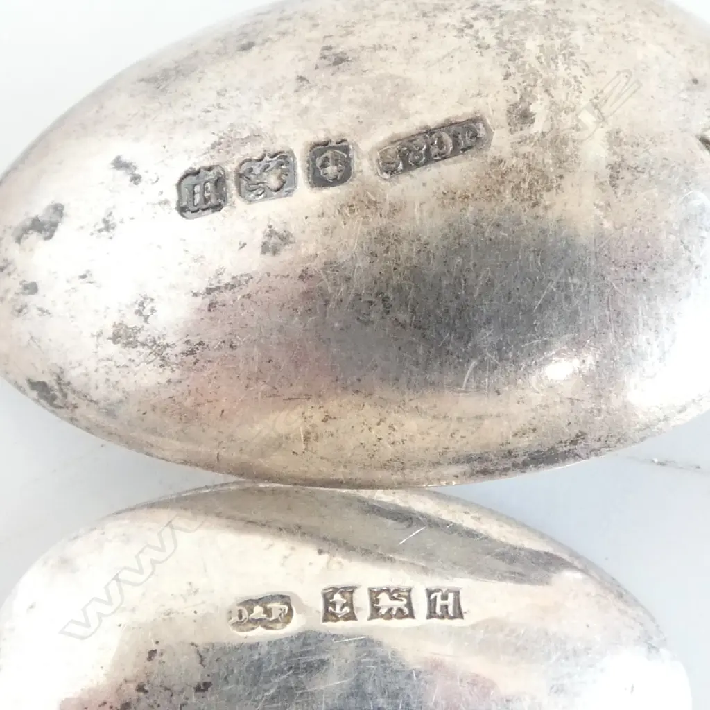 4 STG SILVER & ENAMEL SOUVENIR SPOONS + STG PICKLE FORK Image 1++
