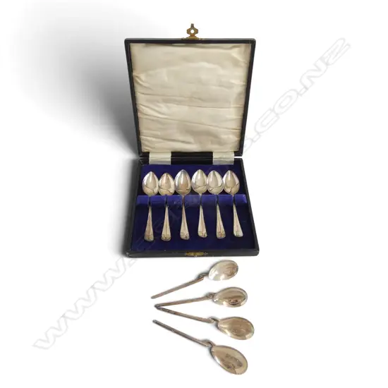 10 STG SILVER TEASPOONS (6+4) 85gms