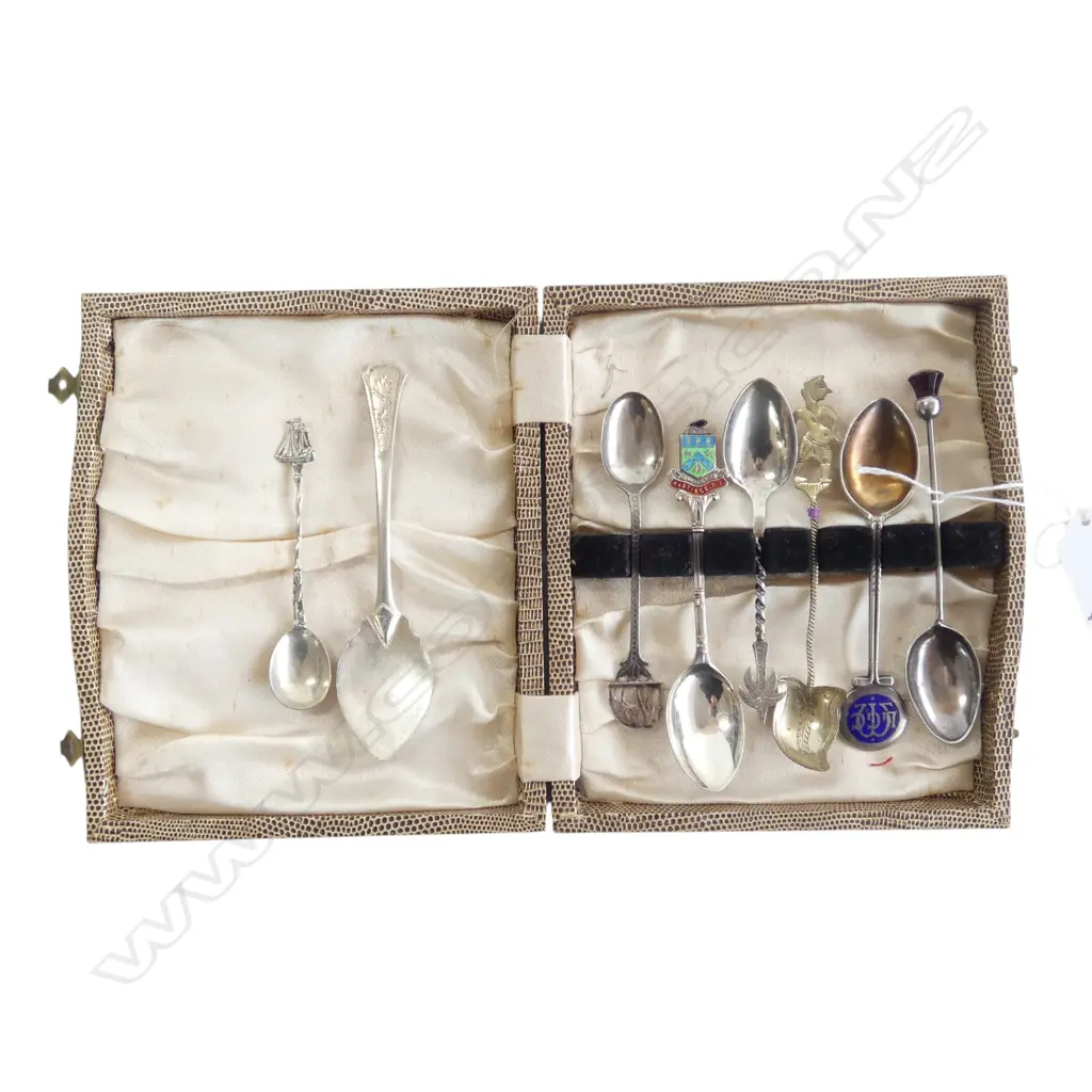 BOX POF 8 S/SILVER & OTHER SILVER COFFEE SPOONS JAM SPOON ETC 83GMS Image 1++