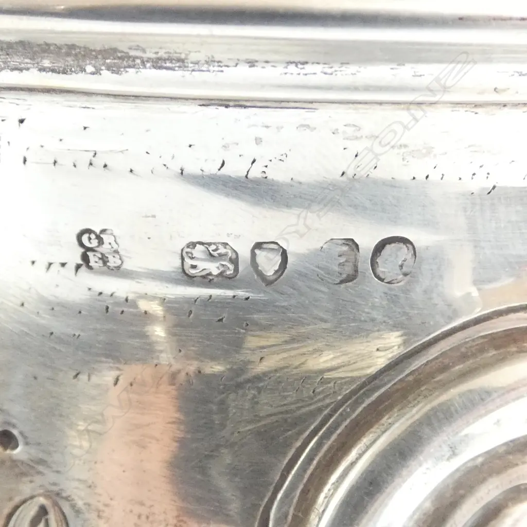 VICTORIAN STG SILVER TROPHY CUP, LONDON 1861, embossed cartouche & scroll 332gms Image 1++