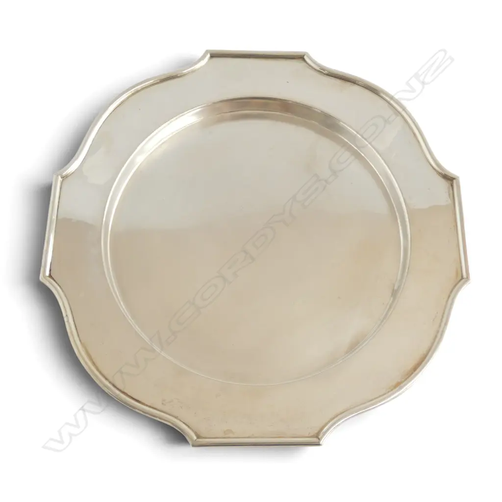 CONTINENTAL SILVER TRAY W.280mm 479gms Image 1++