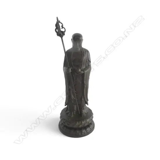 ORIENTAL BRONZE FIGURE OF KSITIGARBHA H.135mm