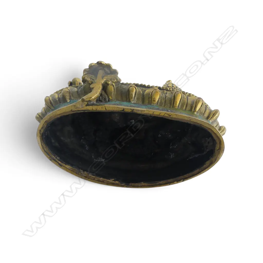 ORIENTAL GILT METAL FIGURE H.165mm Image 1++