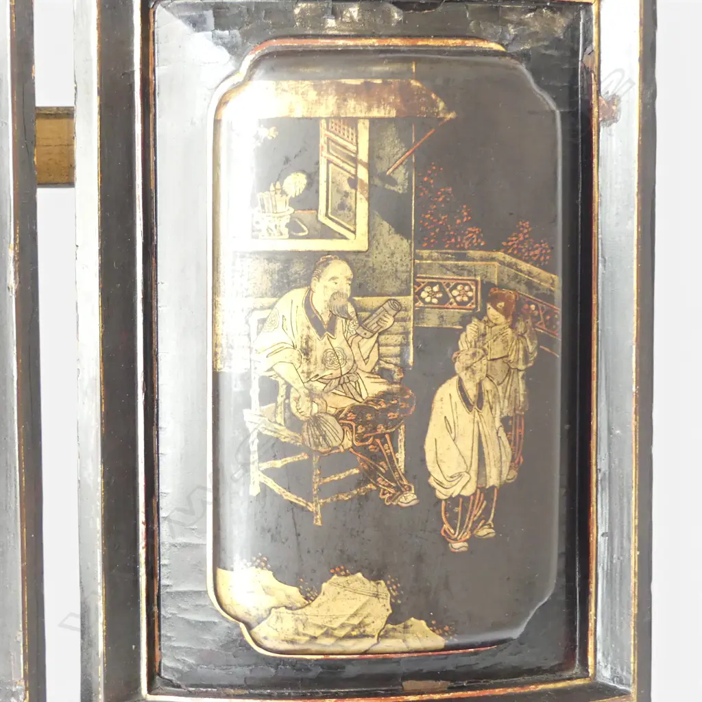 PR ORIENTAL LACQUERED WOODEN PANELS (MOUNTED TOGETHER) 490x435mm Image 1++