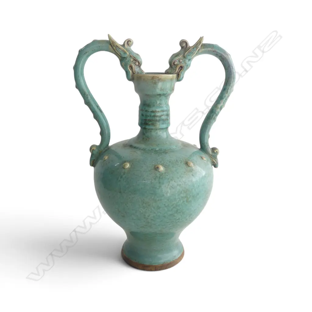 ORIENTAL CELADON VASE H.375mm Image 1++